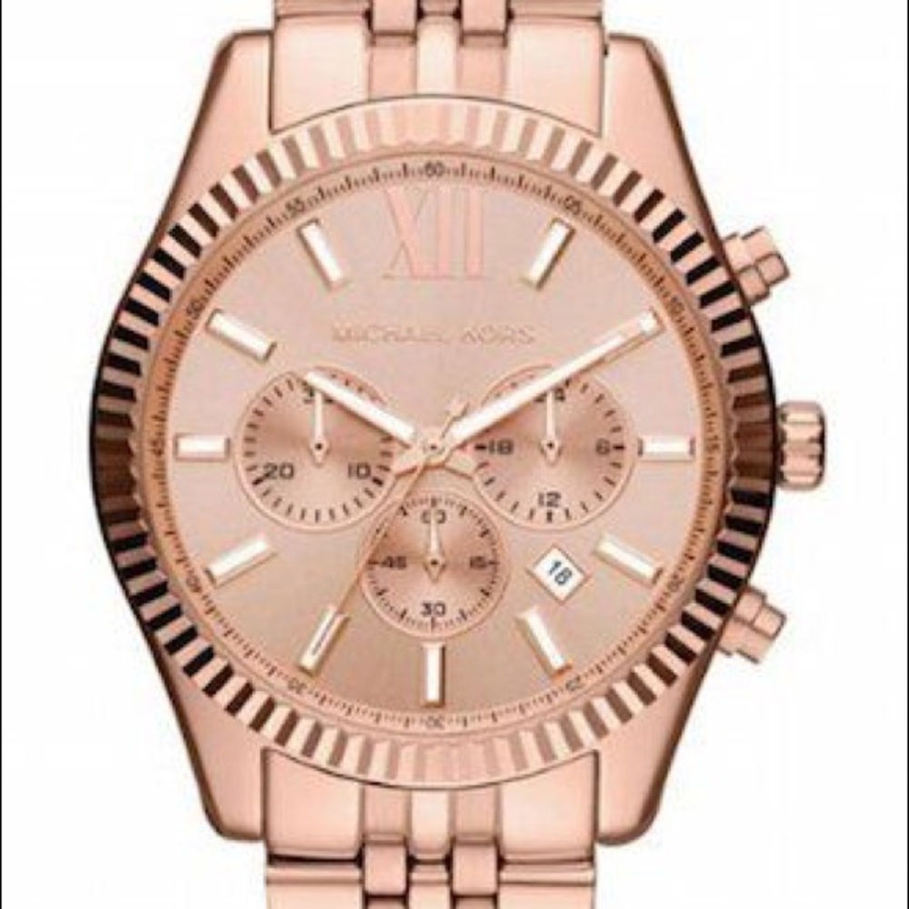 Michael kors rose gold oversized watch